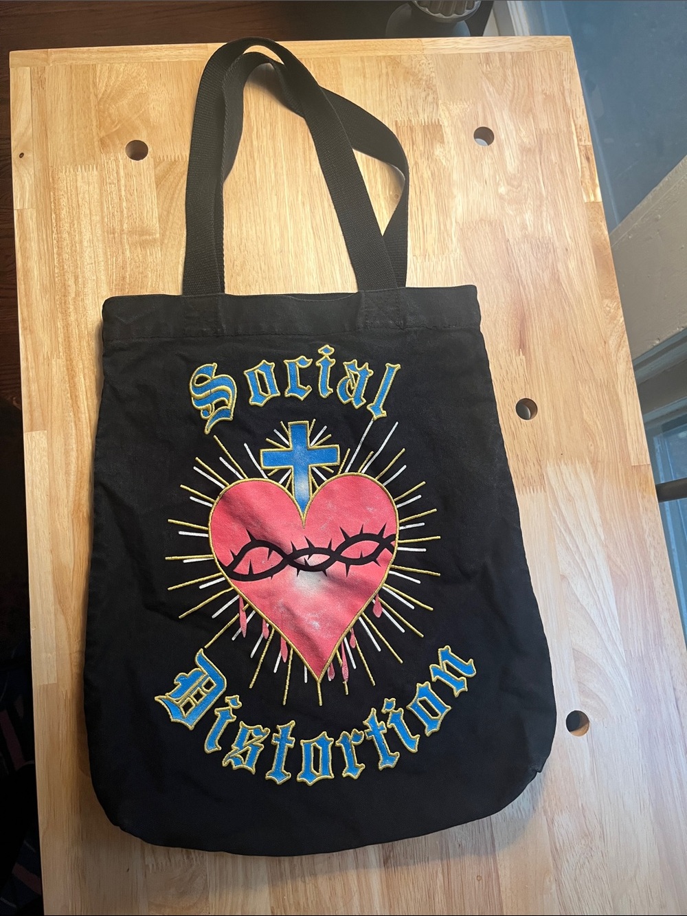 Social Distortion Black Tote Bag
